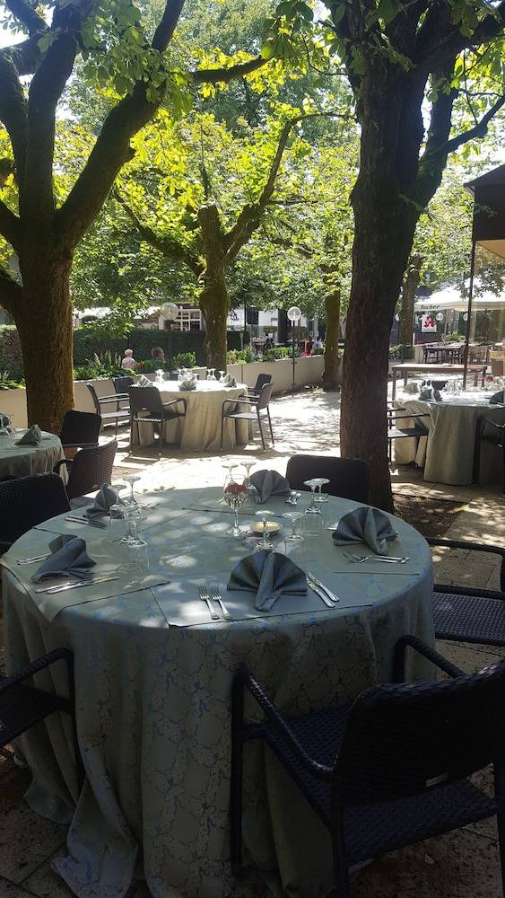 Outdoor banquet area