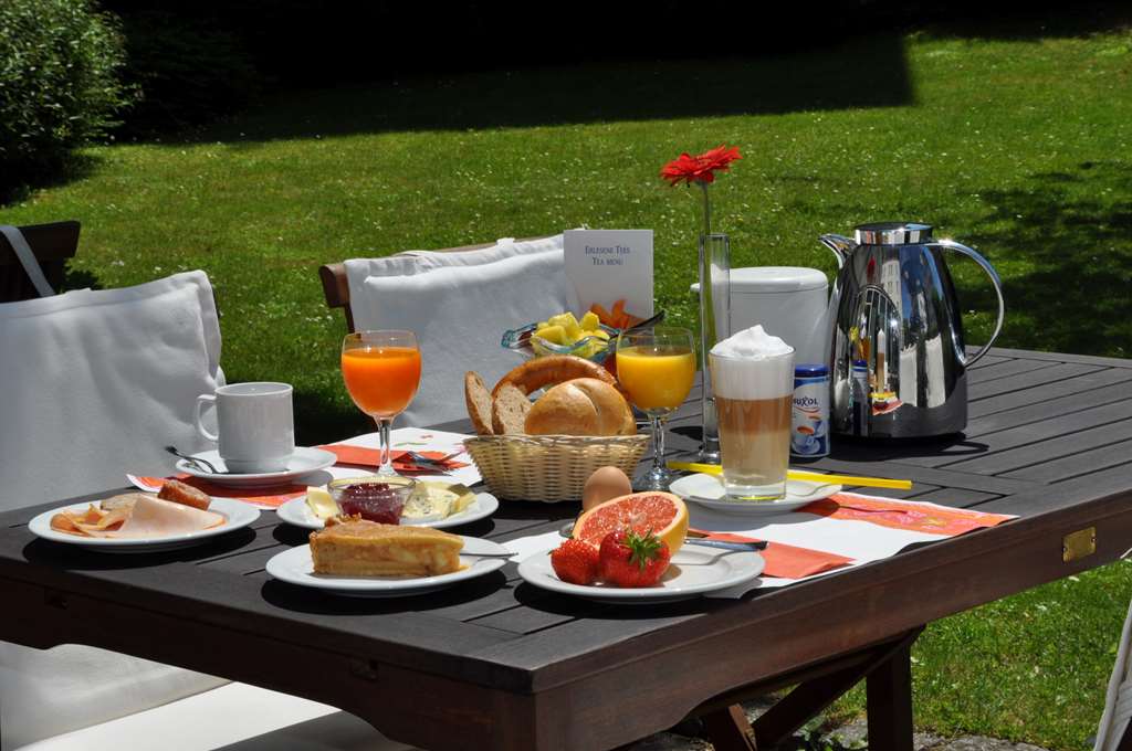Set breakfast table on our terrace.