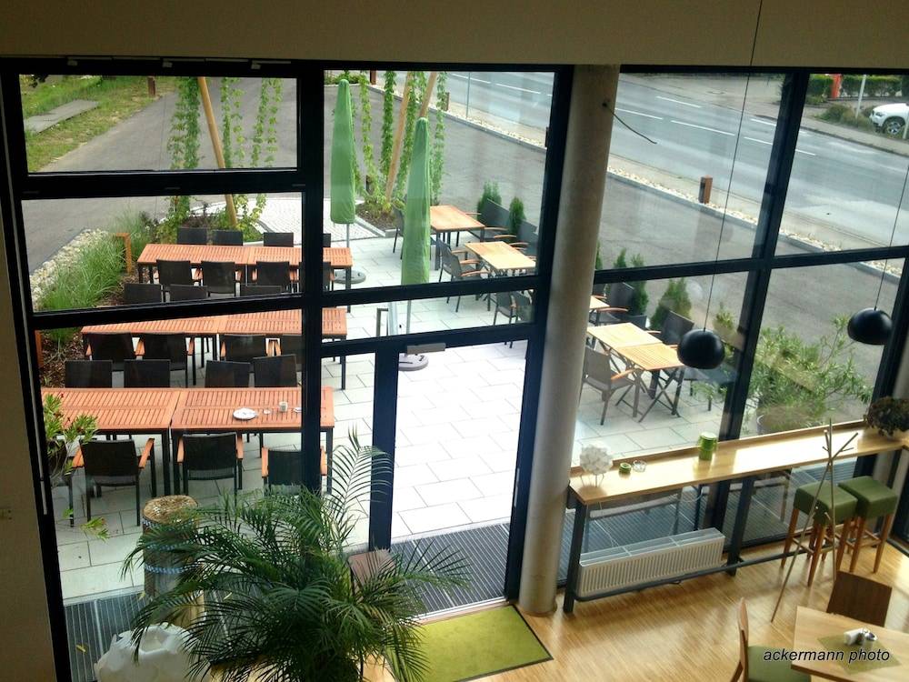 Outdoor banquet area
