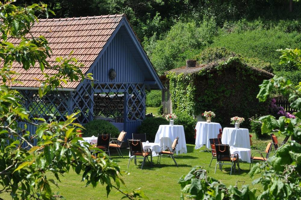 Outdoor wedding area