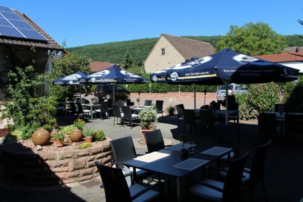 Outdoor wedding area