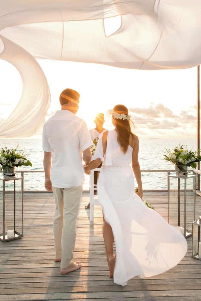 Outdoor wedding area