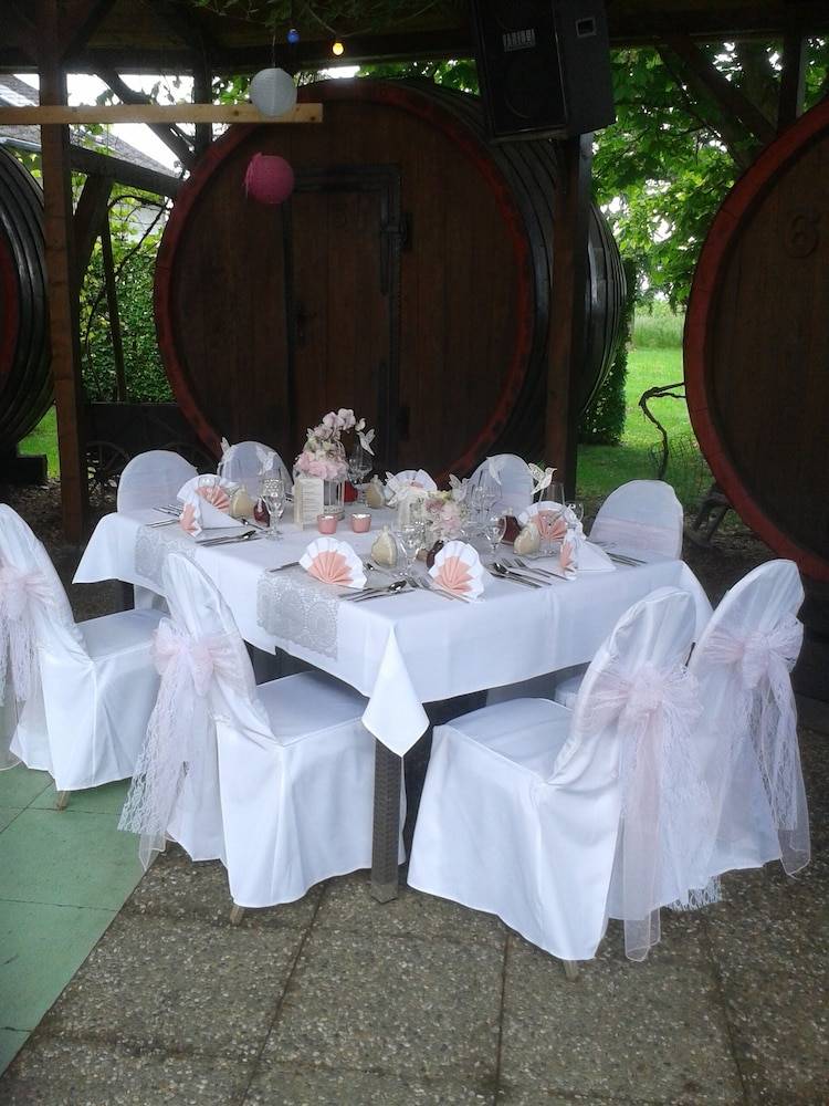 Outdoor wedding area