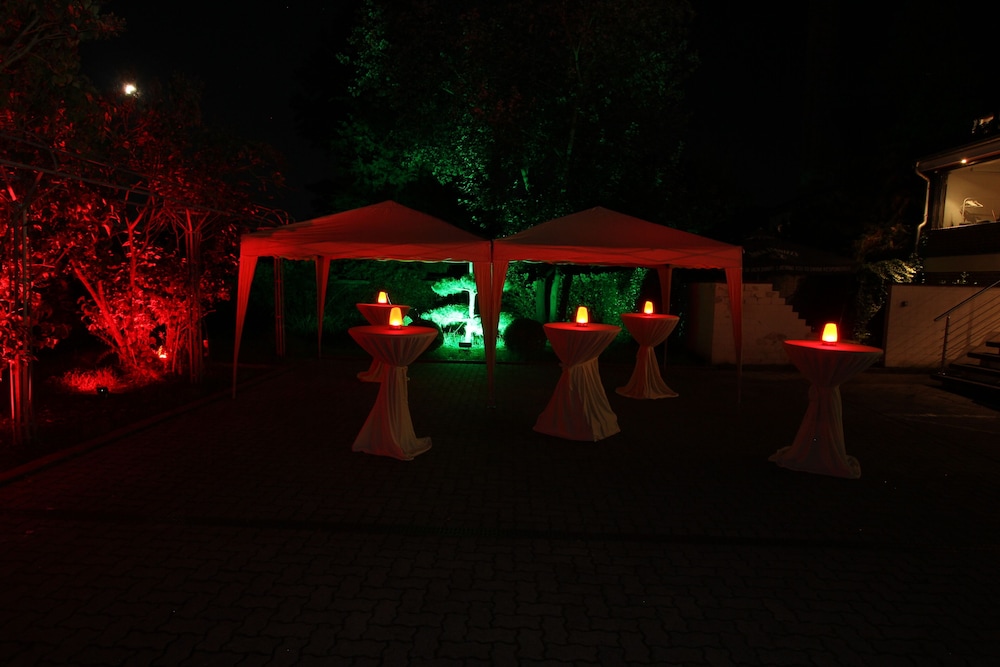 Outdoor wedding area
