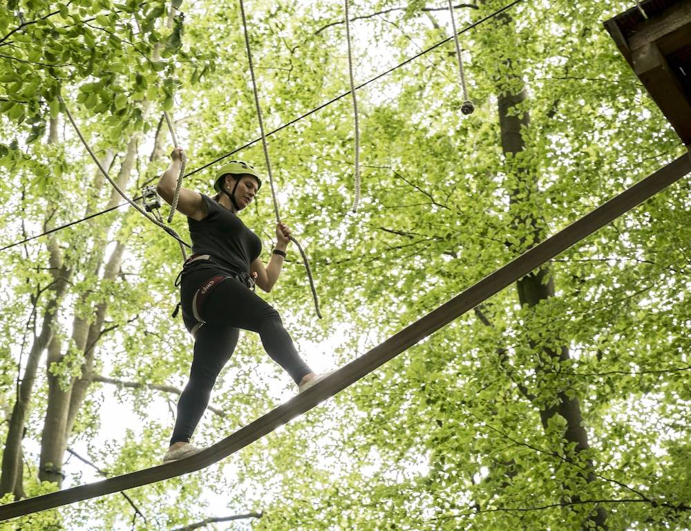 Outdoor rock climbing