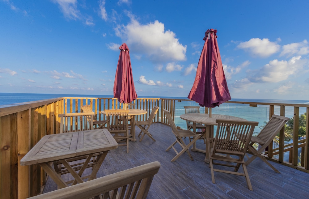 Outdoor banquet area