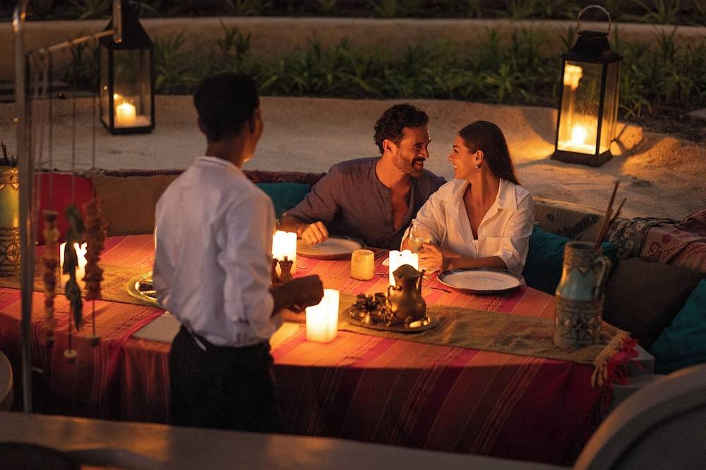 Couples dining