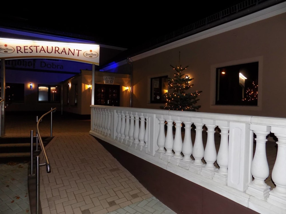 Front of property - evening/night