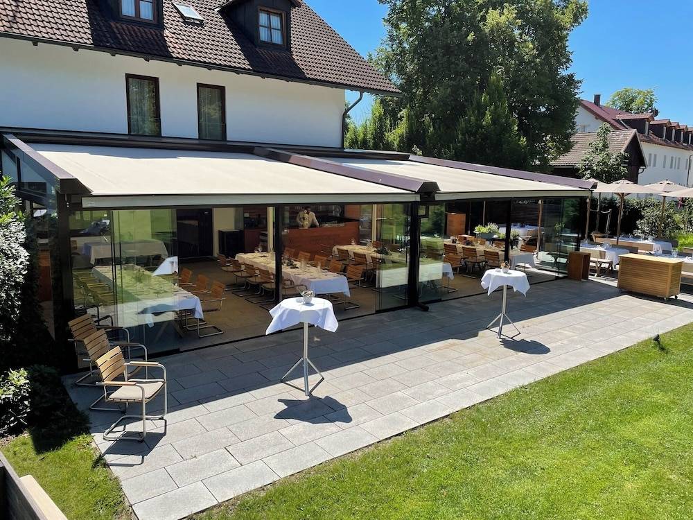 Outdoor wedding area