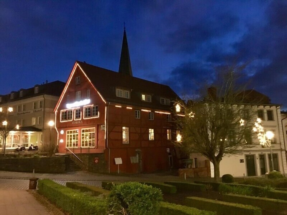 Front of property - evening/night
