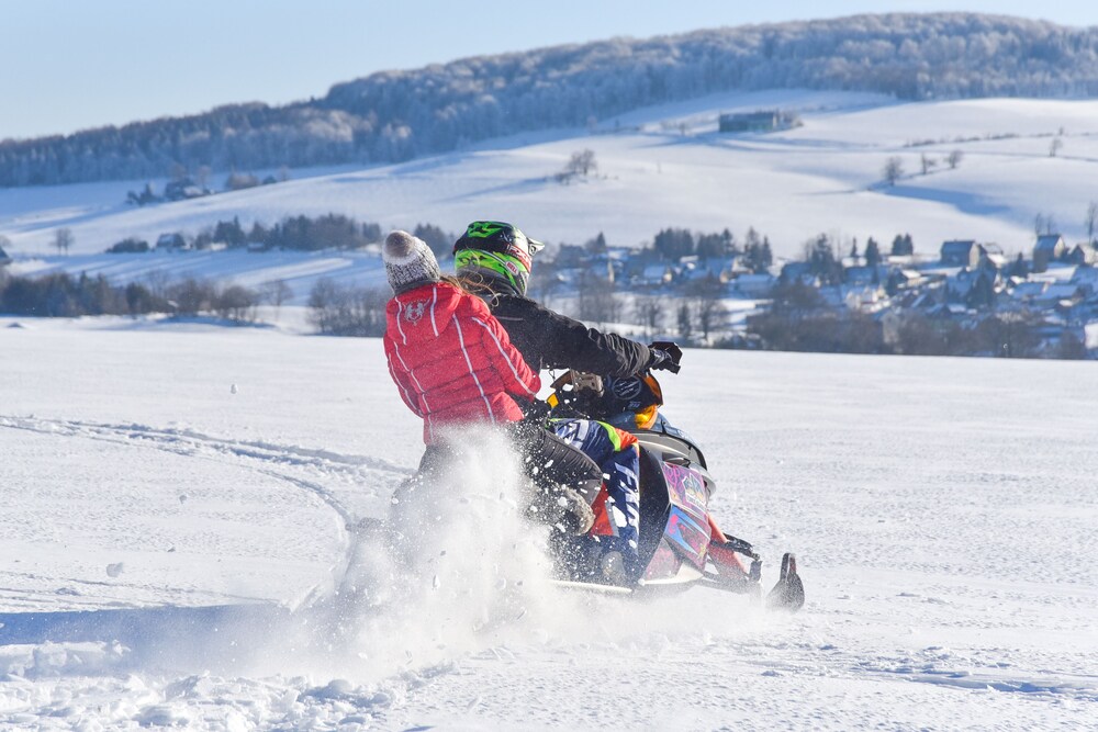 Snowmobiling
