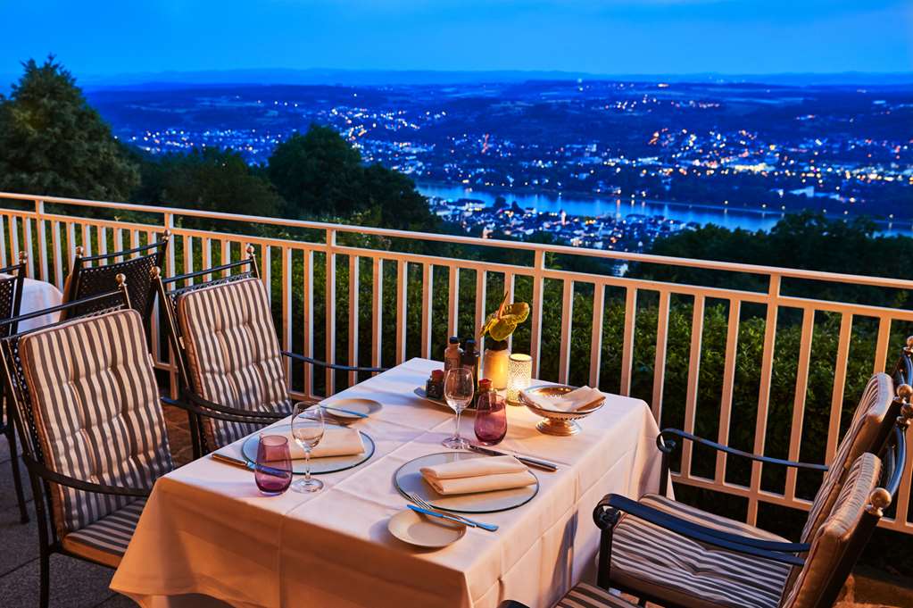 Steigenberger Grandhotel Petersberg, Koenigswinter/Bonn, Germany - Restaurant Bills, terrace