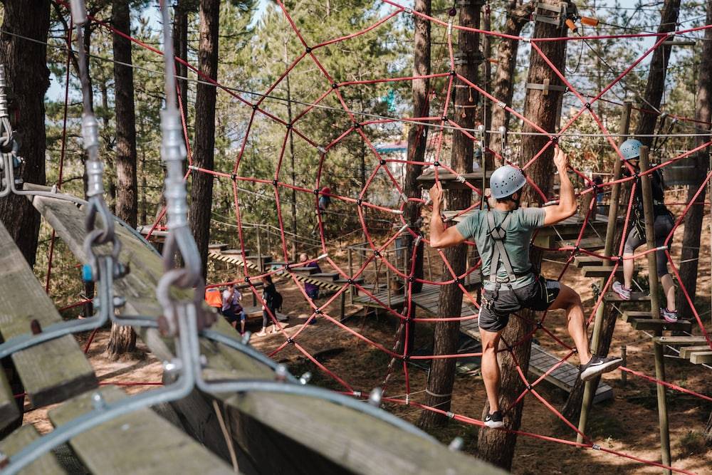 Outdoor rock climbing