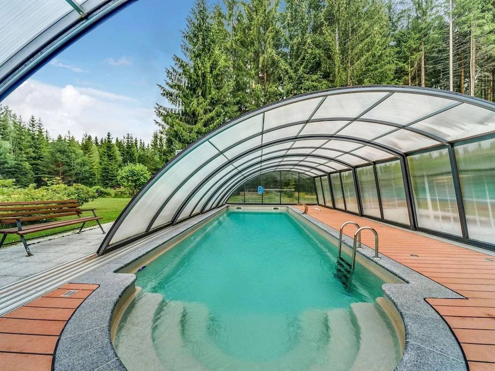 Ferienhaus mit Schwimmbad in Jagersgrun