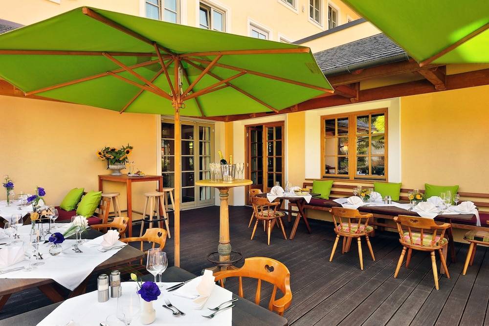 Outdoor banquet area