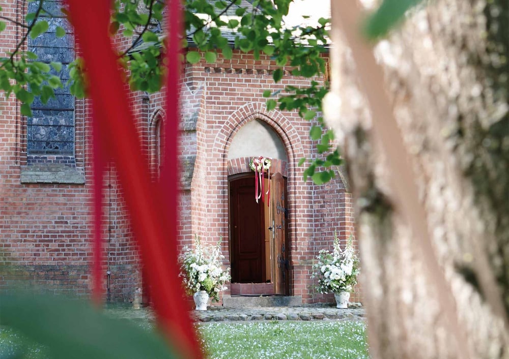 Outdoor wedding area