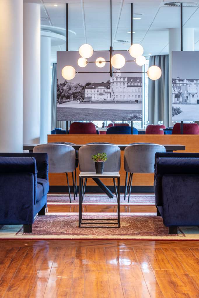 Lobby with communal table