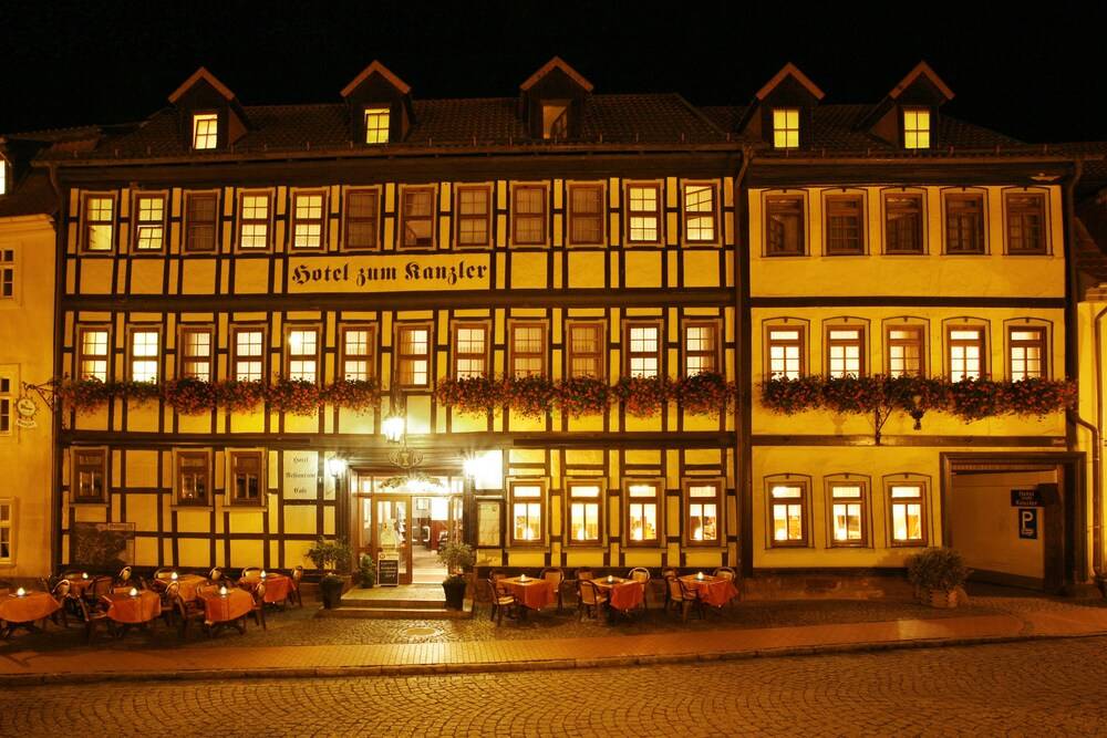 Hotel Front - Evening/Night