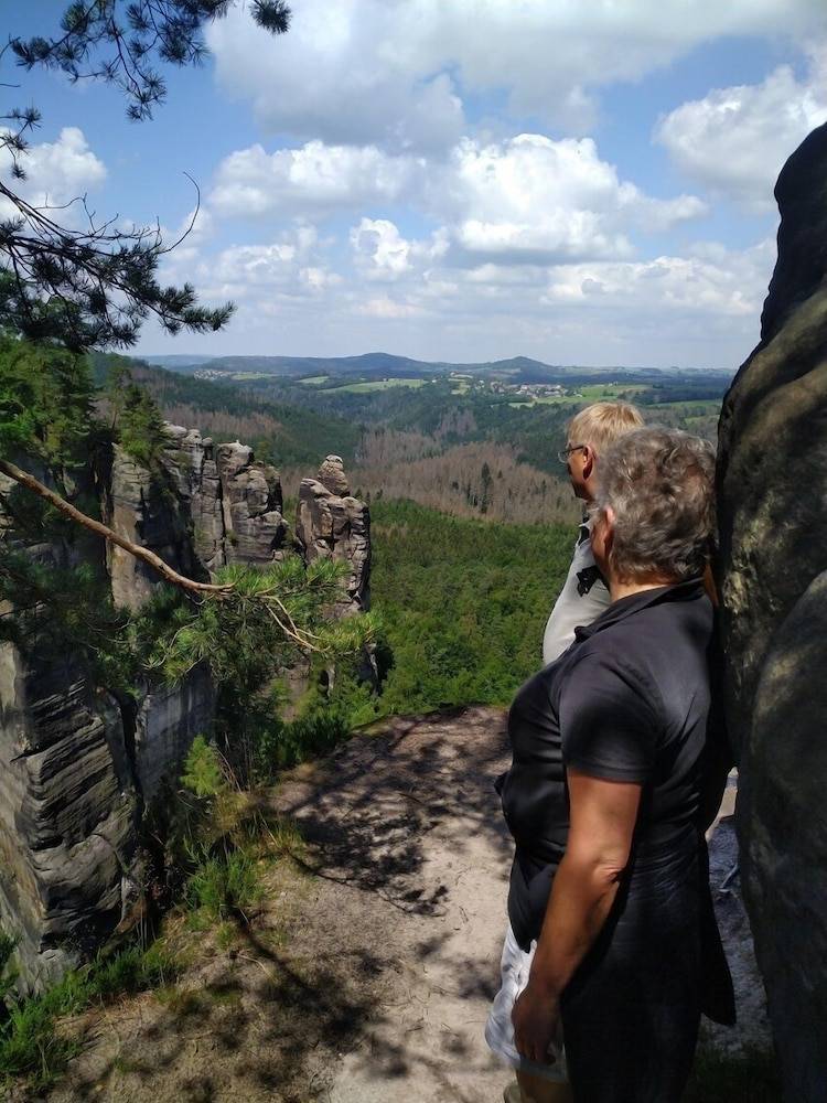 Outdoor rock climbing