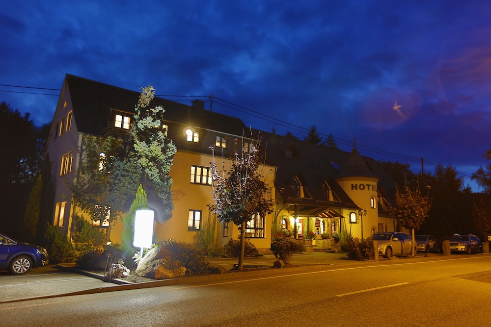 Front of property - evening/night