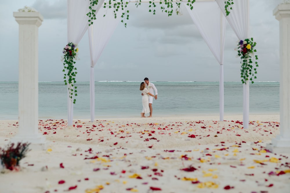 Outdoor wedding area