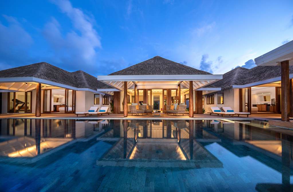 Anantara Kihavah Exterior View Two Bedroom Beach Pool Residence Aerial