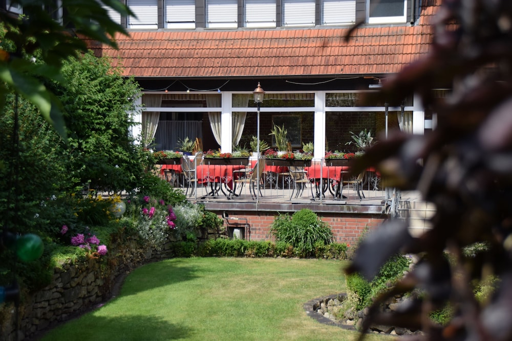 Outdoor banquet area