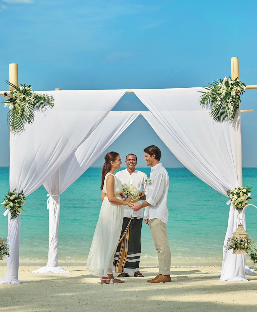 Outdoor wedding area
