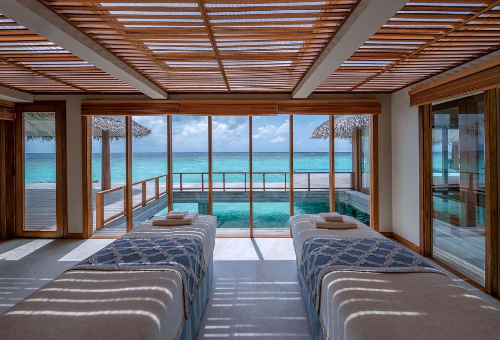 Anantara Kihavah Two bedroom Sunset Over Water Pool Residence Spa Treatment Room