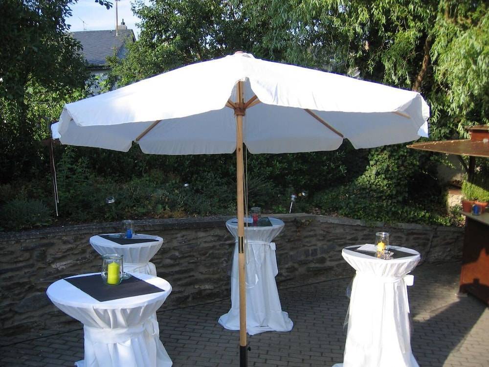 Outdoor banquet area