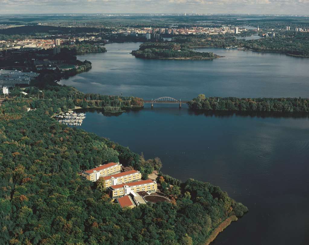 seminaris seehotel potsdam exterior bird view day high