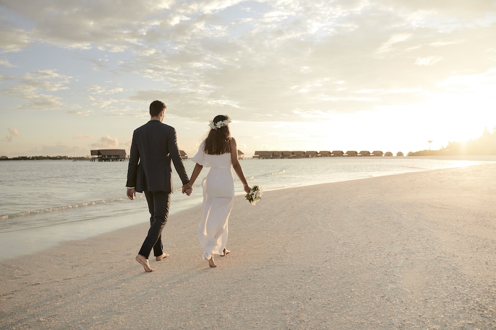 Outdoor wedding area