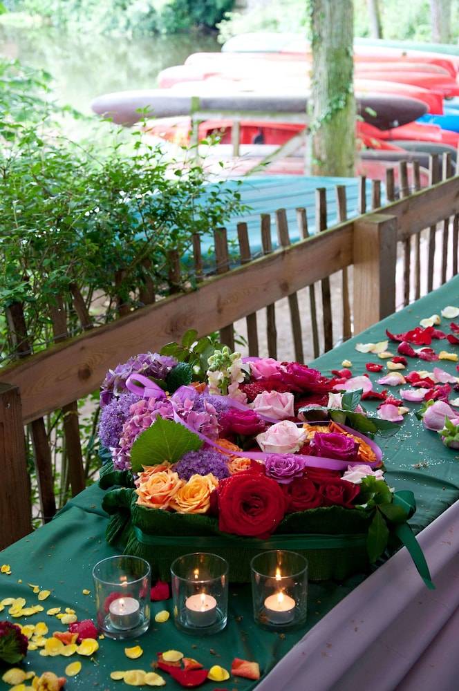 Outdoor wedding area