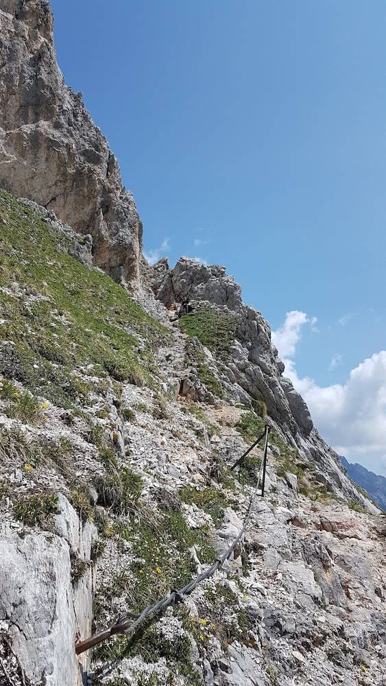 Outdoor rock climbing
