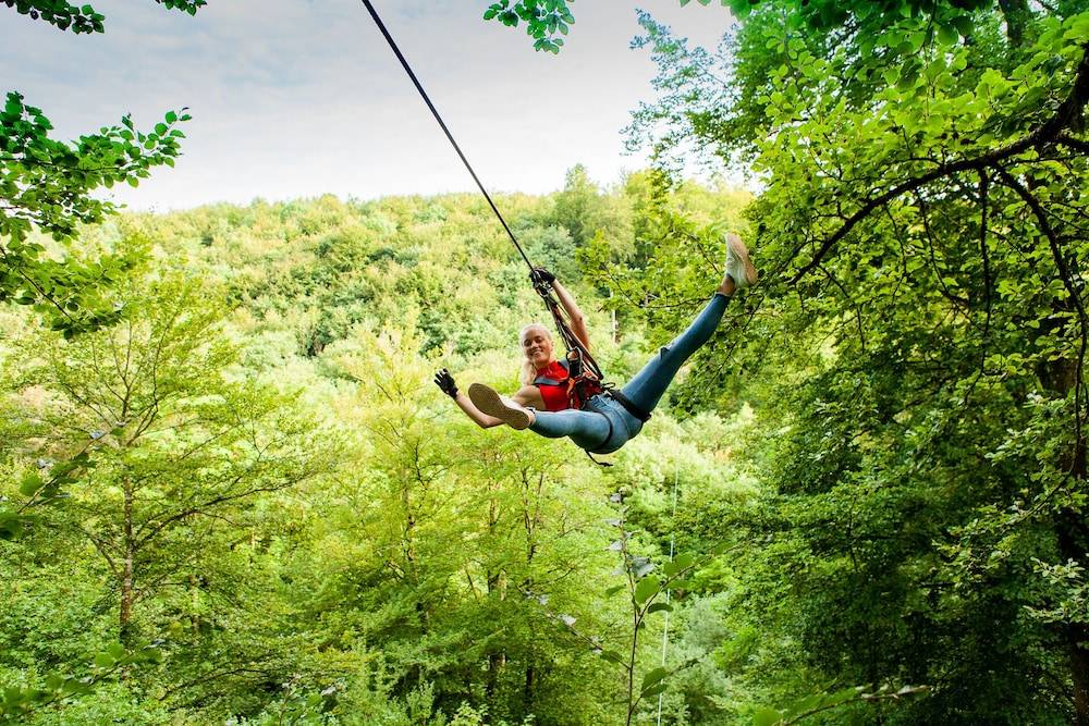 Ziplining