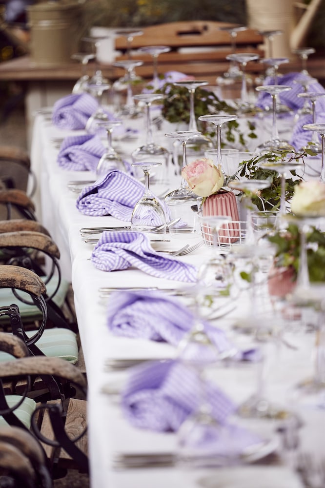 Outdoor banquet area