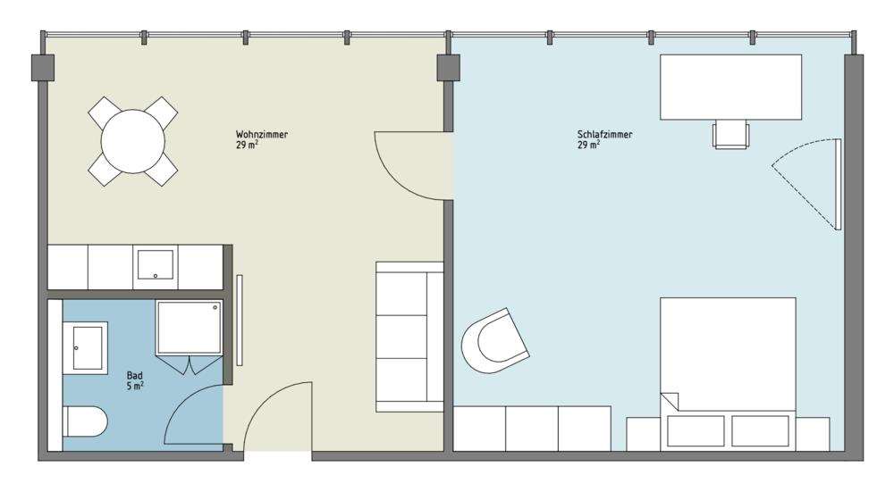 hab apartment grundriss