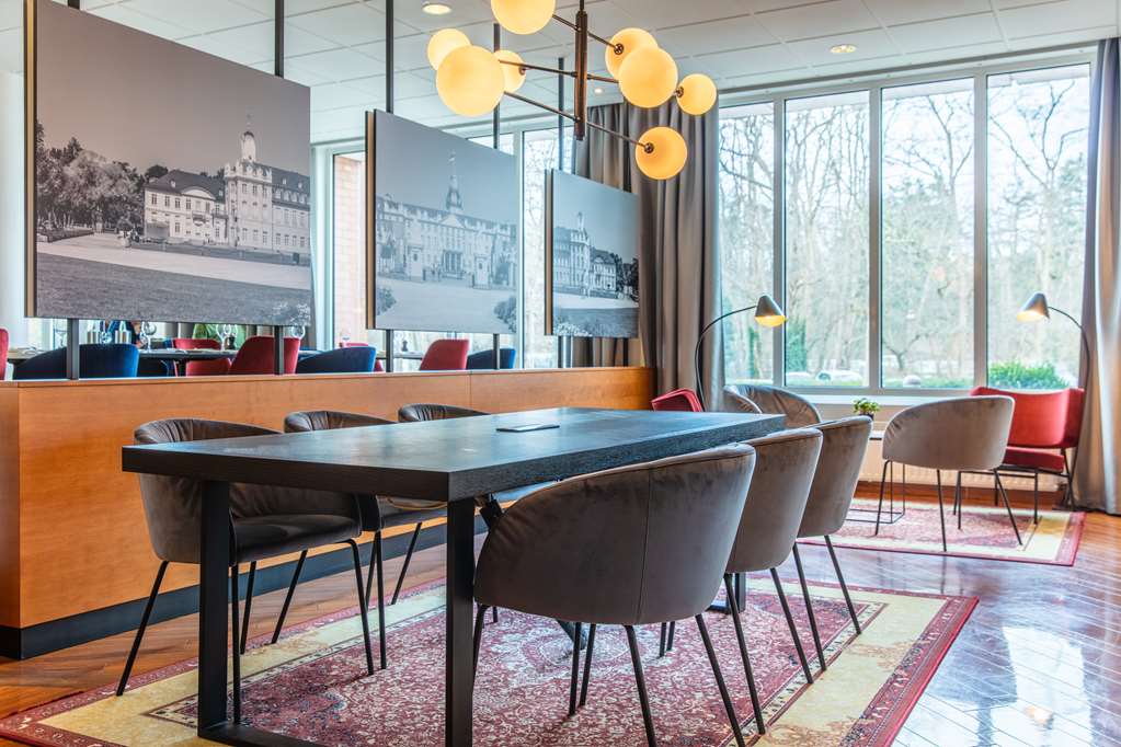 Lobby table with power cockets