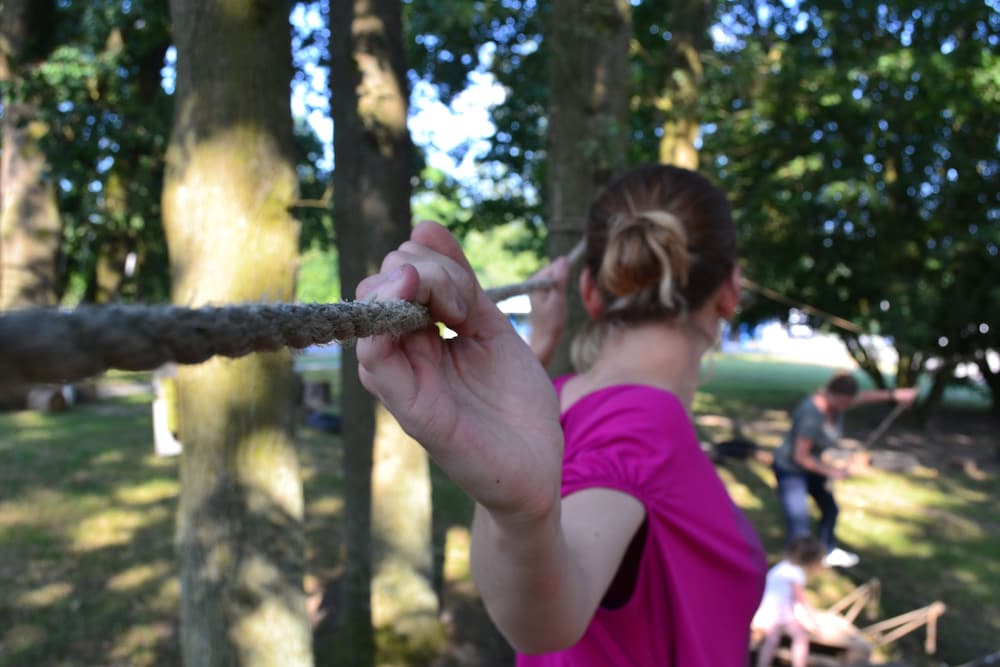 Outdoor rock climbing