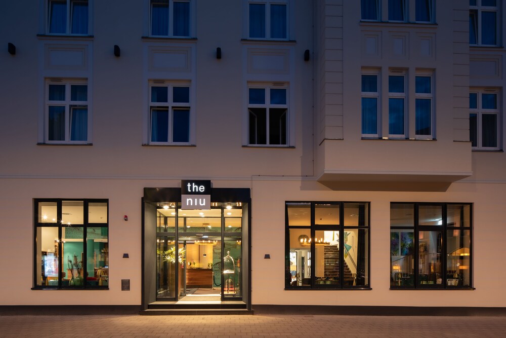 Hotel Front - Evening/Night