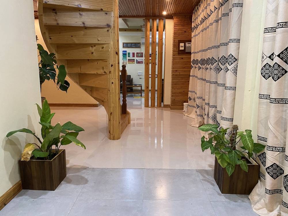 Interior entrance