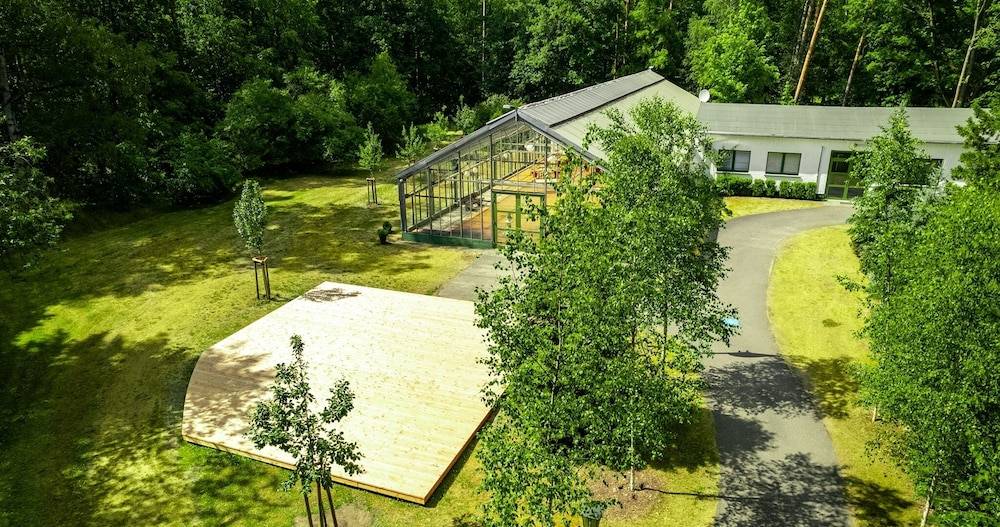 Outdoor wedding area