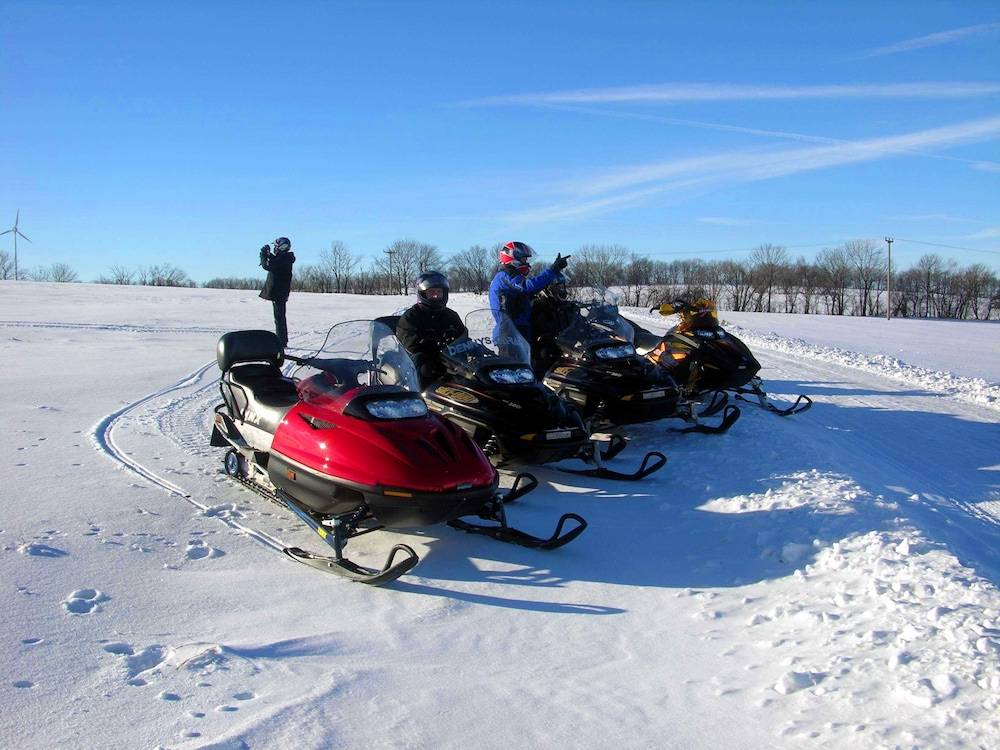 Snowmobiling