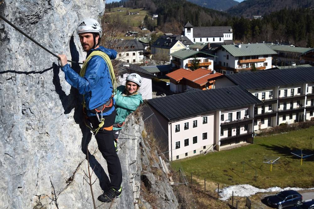 Outdoor rock climbing
