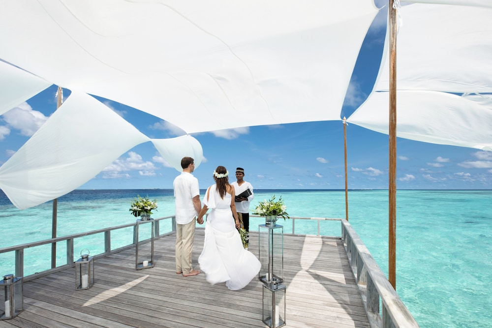 Outdoor wedding area