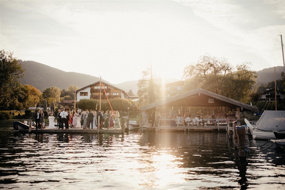 Outdoor wedding area