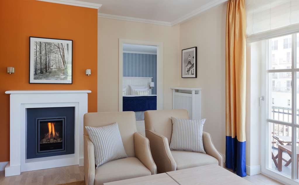 Steigenberger Grandhotel and Spa, Heringsdorf/Usedom, Germany - living room, fire place