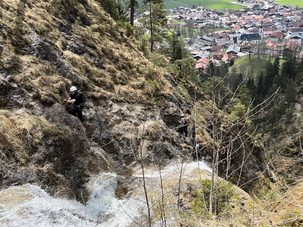 Outdoor rock climbing