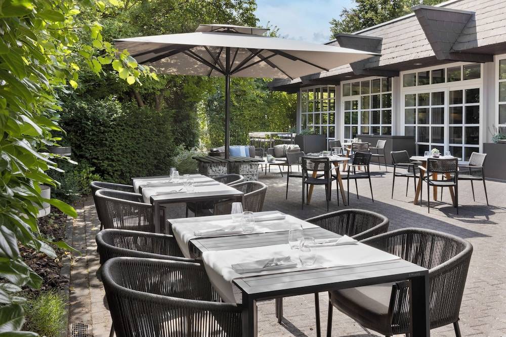 Outdoor banquet area