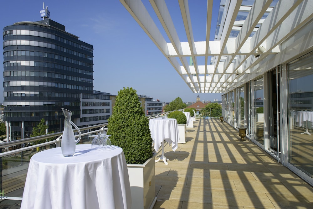Outdoor banquet area